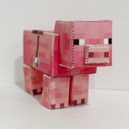 Pig - Printable Minecraft Pig Papercraft Template